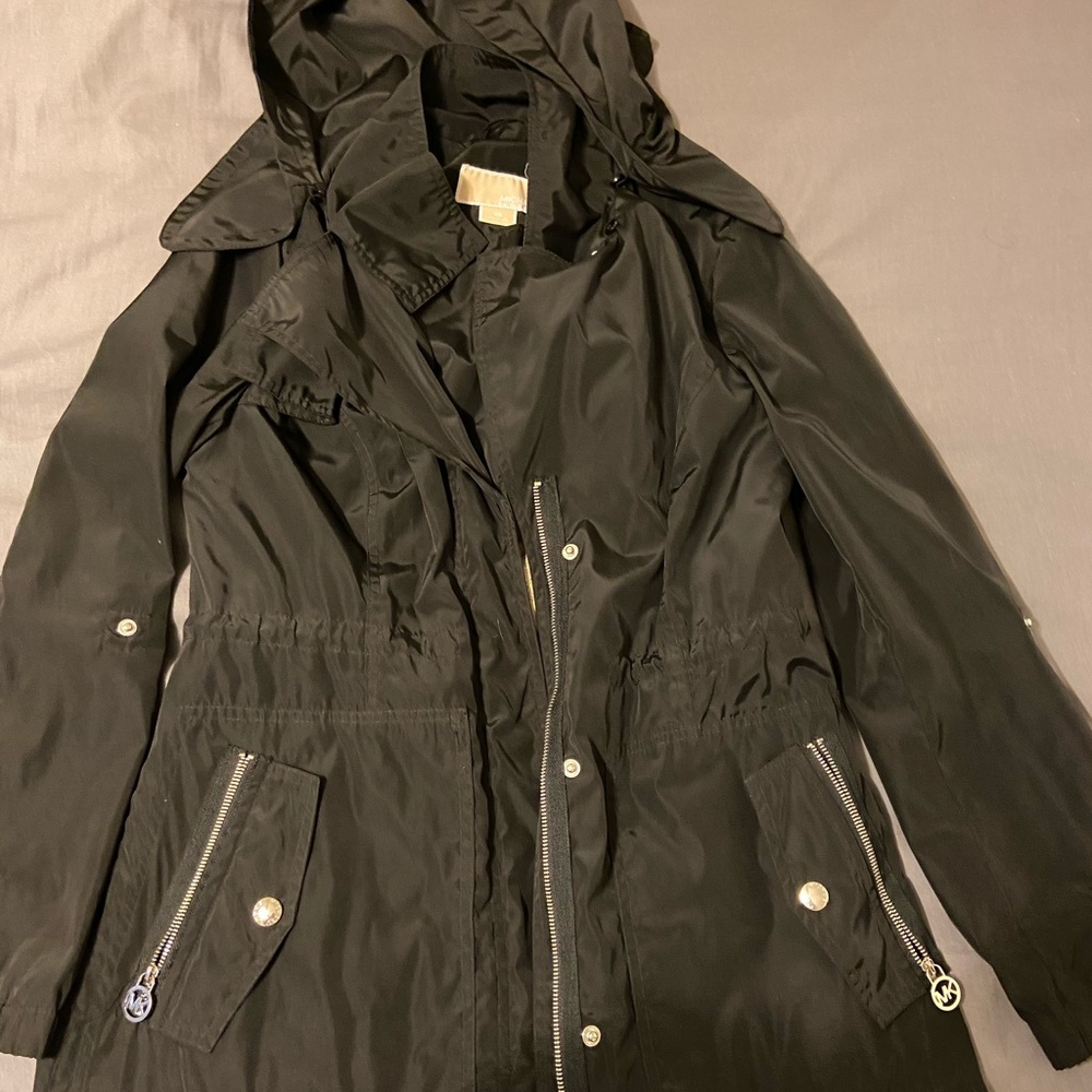 Black Micheal Kors Raincoat
